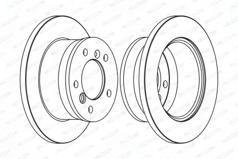 Диск тормозной VW LT, MERCEDES-BENZ SPRINTER, FERODO FCR229A Диск тормозной VW LT, MERCEDES-BENZ SPRINTER, FERODO FCR229A