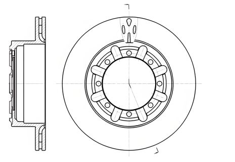 Тормозной диск для RENAULT TRUCKS, марка REMSA (6117010) Тормозной диск для RENAULT TRUCKS, марка REMSA (6117010)