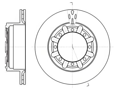 Тормозной диск для RENAULT TRUCKS, марка REMSA (6117010)