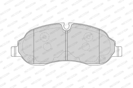 Комплект тормозных колодок, дисковый тормоз FORD TRANSIT, FERODO (FVR4661)
