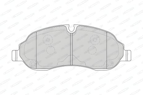 Гальмівні колодки для дискових гальм FORD TRANSIT, FERODO (FVR4661) Гальмівні колодки для дискових гальм FORD TRANSIT, FERODO (FVR4661)