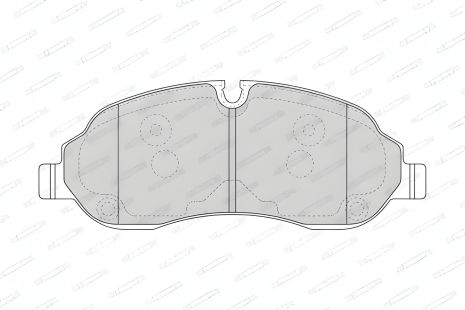Гальмівні колодки для дискових гальм FORD TRANSIT, FERODO (FVR4661) Гальмівні колодки для дискових гальм FORD TRANSIT, FERODO (FVR4661)
