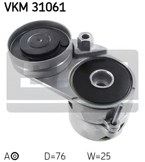 Ролик натяжной поликлинового ремня SKODA SUPERB, VW PASSAT, SKF (VKM31061)