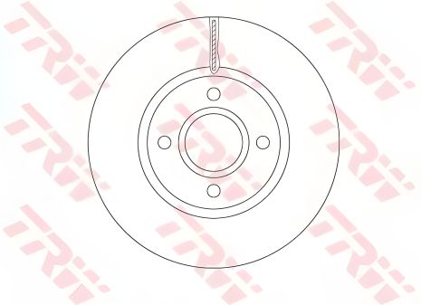 Гальмівний диск FORD B-MAX, TRW (DF6509) Гальмівний диск FORD B-MAX, TRW (DF6509)