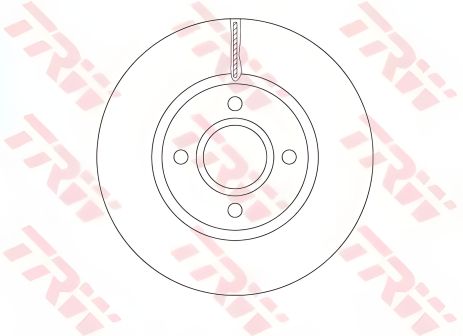 TRW DF6509: Тормозной диск для FORD B-MAX