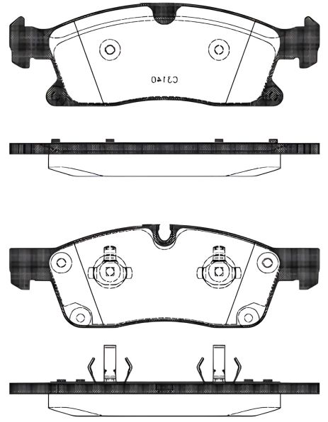 Гальмівних колодок комплект MB GLS, MB GLE, MB GL-CLASS, WOKING (P1530310)