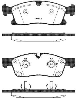 Комплект тормозных колодок MB GLS, MB GLE, MB GL-CLASS, WOKING (P1530310)