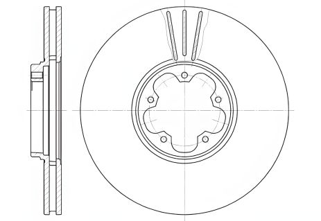 Диск гальмівний FORD TRANSIT, REMSA (660810) Диск гальмівний FORD TRANSIT, REMSA (660810)