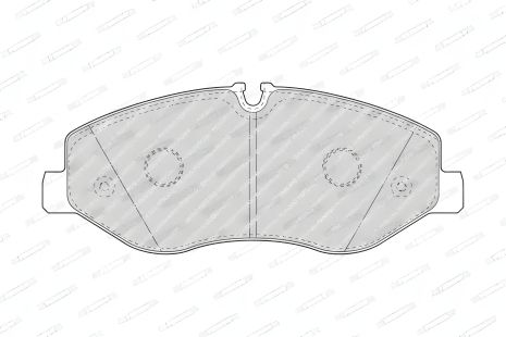 Колодки колісні гальмівні комплект, дискове гальмо MERCEDES-BENZ VITO, FERODO (FVR4375)