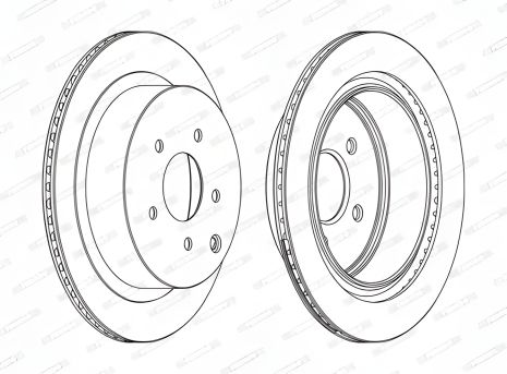 Тормозный диск для INFINITI Q60, NISSAN MURANO, FERODO (DDF1506C)