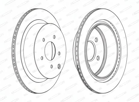 Тормозный диск для INFINITI Q60, NISSAN MURANO, FERODO (DDF1506C)