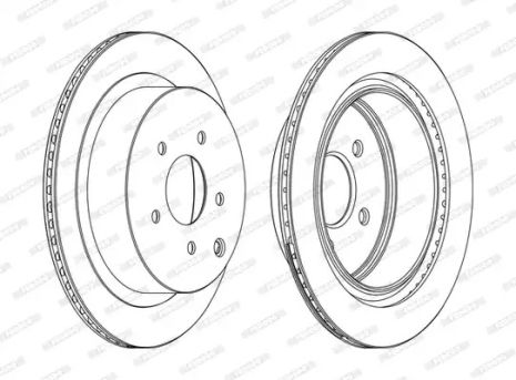 Диск тормозной INFINITI Q60, NISSAN MURANO, FERODO (DDF1506C)