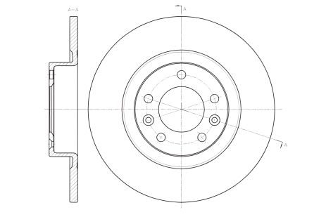 Гальмівний диск для PEUGEOT 508, REMSA (6147300) Гальмівний диск для PEUGEOT 508, REMSA (6147300)