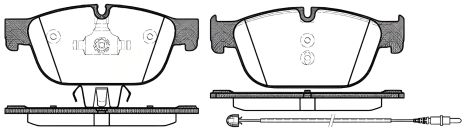 Комплект гальмівних колодок DS (CAPSA), PEUGEOT 508, CITROËN DS5, WOKING (P1551301) Комплект гальмівних колодок DS (CAPSA), PEUGEOT 508, CITROËN DS5, WOKING (P1551301)