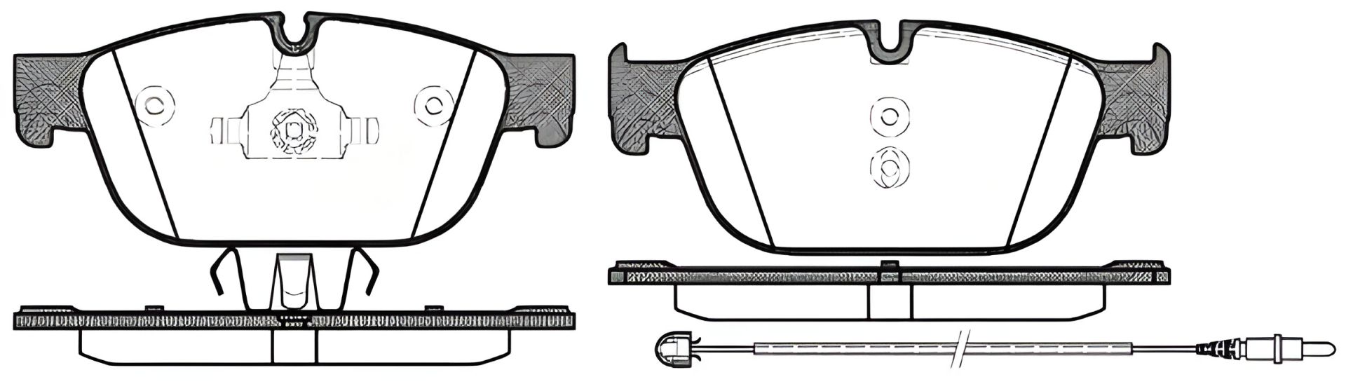 Комплект гальмівних колодок DS (CAPSA), PEUGEOT 508, CITROËN DS5, WOKING (P1551301) Комплект гальмівних колодок DS (CAPSA), PEUGEOT 508, CITROËN DS5, WOKING (P1551301)