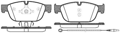 Комплект тормозных колодок DS (CAPSA), PEUGEOT 508, CITROËN DS5, WOKING (P1551301)