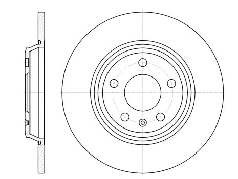 Гальмівний диск AUDI A6, REMSA (6111200)