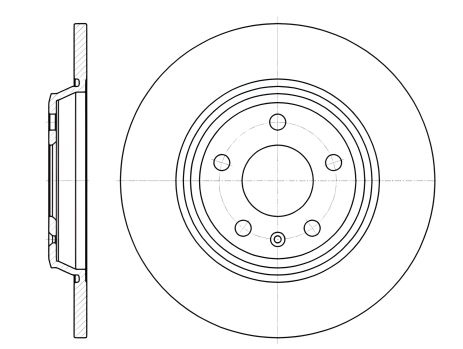 Тормозной диск AUDI A6, REMSA (6111200)