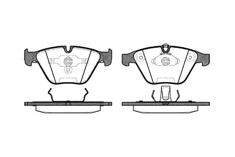 Гальмівних колодок комплект, дискове гальмо BMW X1, REMSA (085700) Гальмівних колодок комплект, дискове гальмо BMW X1, REMSA (085700)