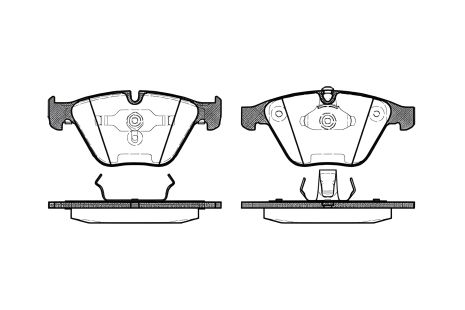 Гальмівних колодок комплект, дискове гальмо BMW X1, REMSA (085700)