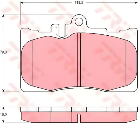 Комплект тормозных колодок, дисковый тормоз TOYOTA CELSIOR, LEXUS LS, от TRW (GDB3322) Комплект тормозных колодок, дисковый тормоз TOYOTA CELSIOR, LEXUS LS, от TRW (GDB3322)