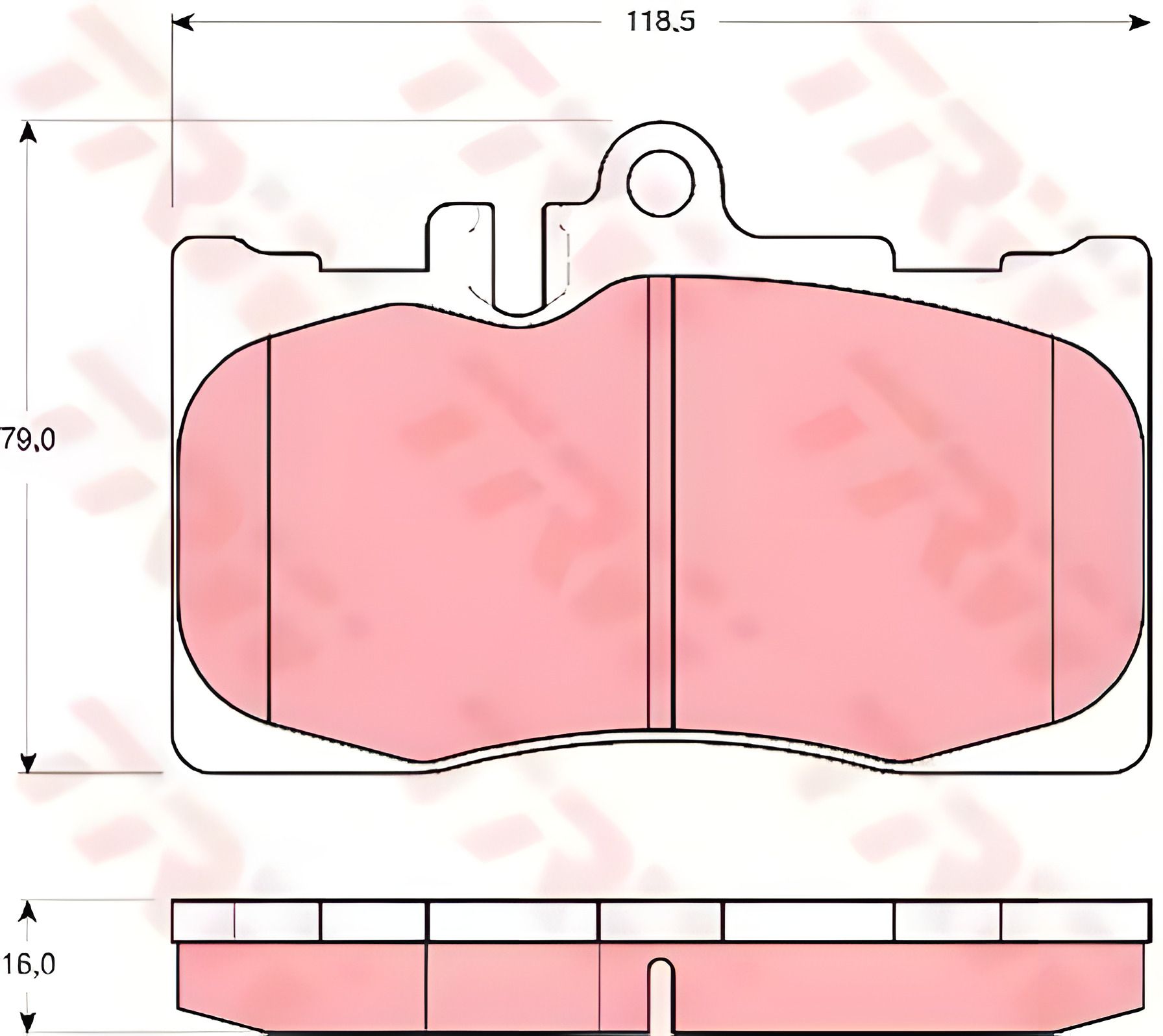 Комплект тормозных колодок, дисковый тормоз TOYOTA CELSIOR, LEXUS LS, от TRW (GDB3322) Комплект тормозных колодок, дисковый тормоз TOYOTA CELSIOR, LEXUS LS, от TRW (GDB3322)