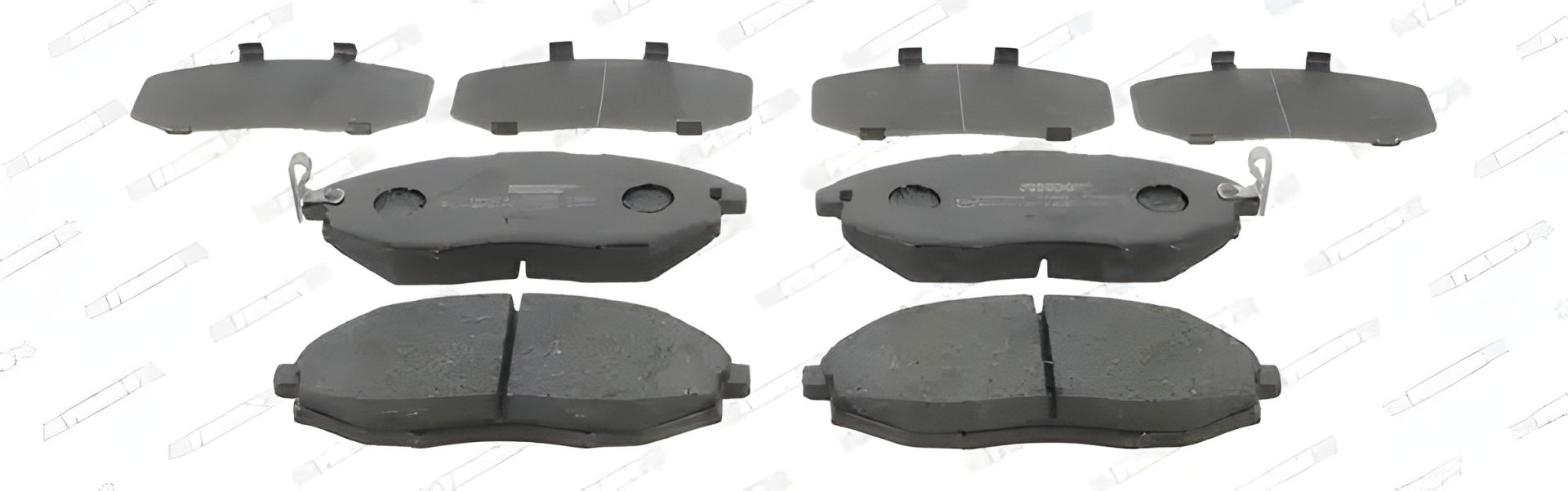 Комплект гальмівних колодок для DAEWOO TOSCA, CHEVROLET EPICA, від FERODO (FDB4304) Комплект гальмівних колодок для DAEWOO TOSCA, CHEVROLET EPICA, від FERODO (FDB4304)