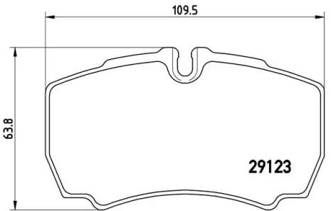 Набір гальмівних майданчиків, диск Brake Ford Australia, Brembo (P24084)