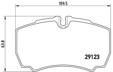 Комплект гальмівних колодок, дискове гальмо FORD AUSTRALIA, BREMBO (P24084)