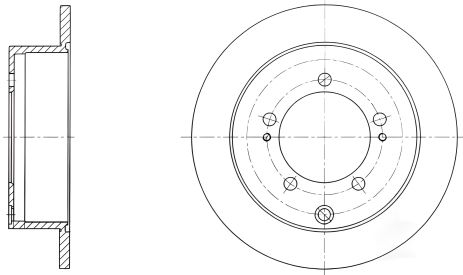 Гальмівний диск для CHRYSLER SEBRING, MITSUBISHI OUTLANDER, REMSA (690300) Гальмівний диск для CHRYSLER SEBRING, MITSUBISHI OUTLANDER, REMSA (690300)