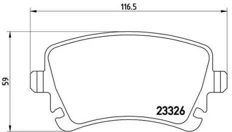 Комплект тормозных колодок, дисковый тормоз VW TRANSPORTER, BREMBO (P85083)