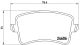 Дисковые тормозные колодки для AUDI A5, BREMBO (P85100)