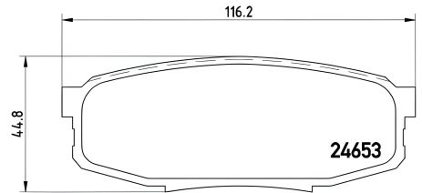 Комплект гальмівних колодок, дискове гальмо LEXUS LX, TOYOTA TUNDRA, BREMBO (P83098) Комплект гальмівних колодок, дискове гальмо LEXUS LX, TOYOTA TUNDRA, BREMBO (P83098)