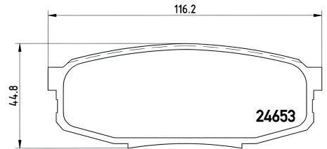 Комплект гальмівних колодок, дискове гальмо LEXUS LX, TOYOTA TUNDRA, BREMBO (P83098) Комплект гальмівних колодок, дискове гальмо LEXUS LX, TOYOTA TUNDRA, BREMBO (P83098)