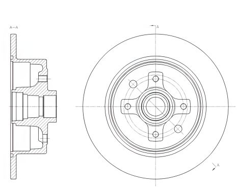Тормозной диск для Opel Cavalier и Vectra от REMSA (621700)