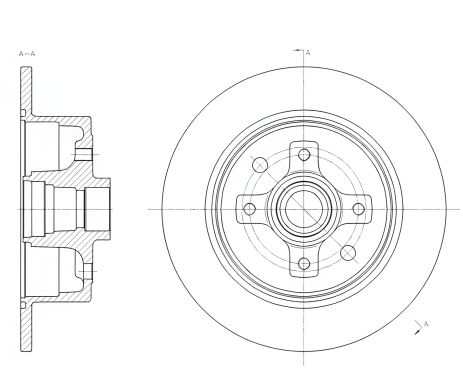 Тормозной диск для Opel Cavalier и Vectra от REMSA (621700)