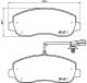 Комплект тормозных колодок для NISSAN NV400, OPEL MOVANO, BREMBO (P68062)