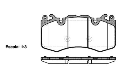 Комплект тормозных колодок LAND ROVER, WOKING (P1510300)