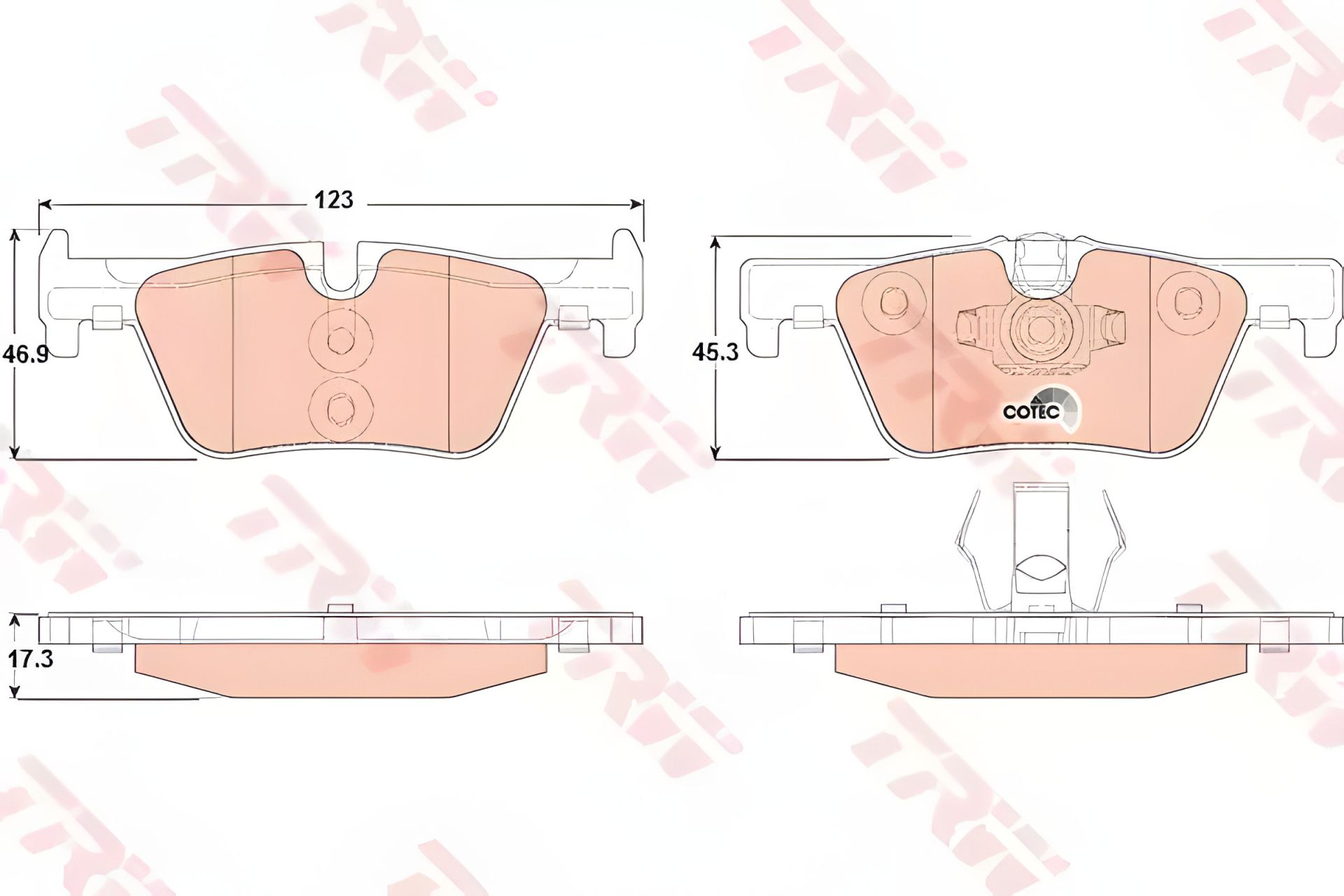 Гальмівних колодок комплект, дискове гальмо BMW 2, TRW (GDB1919) Гальмівних колодок комплект, дискове гальмо BMW 2, TRW (GDB1919)