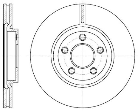 Диск тормозной CHRYSLER PT, REMSA (663710)