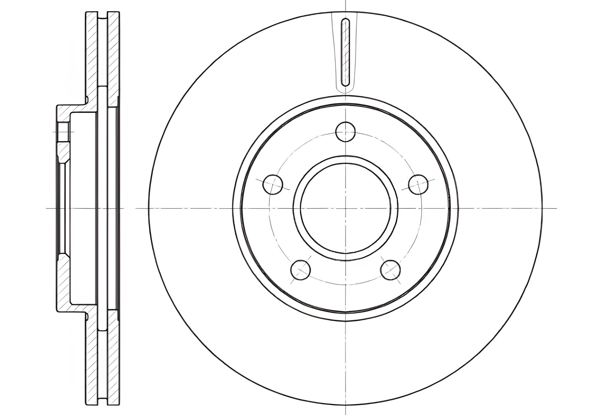 Тормозной диск для HYUNDAI ACCENT, FORD TRANSIT, REMSA (666210) Тормозной диск для HYUNDAI ACCENT, FORD TRANSIT, REMSA (666210)