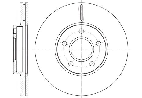 Тормозной диск для HYUNDAI ACCENT, FORD TRANSIT, REMSA (666210) Тормозной диск для HYUNDAI ACCENT, FORD TRANSIT, REMSA (666210)