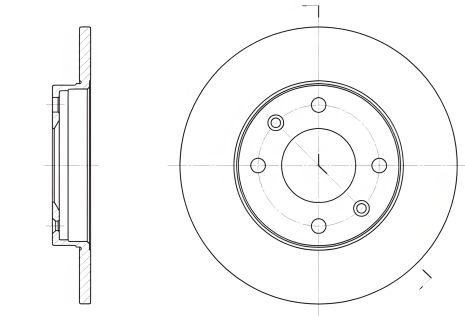 Гальмівний диск CITROËN C15, PEUGEOT 106, REMSA (613000)