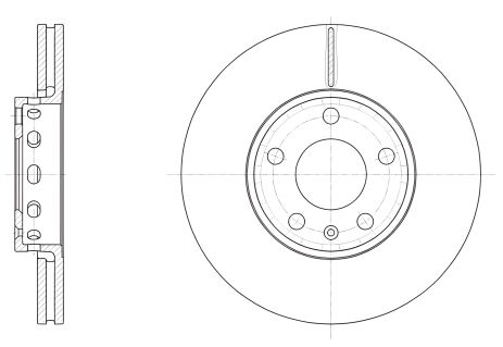 Гальмівний диск VW PASSAT, SKODA SUPERB, REMSA (632810) Гальмівний диск VW PASSAT, SKODA SUPERB, REMSA (632810)