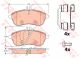 Комплект тормозных колодок, дисковый тормоз MERCEDES-BENZ C-CLASS, TRW (GDB2056)