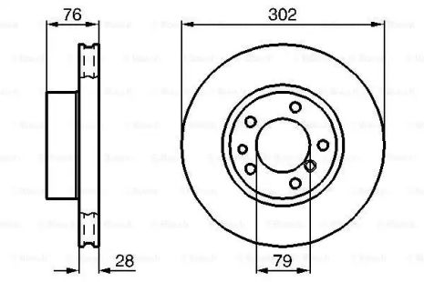 Диск тормозной BMW 7, BOSCH (0986478317)