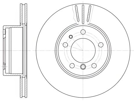 Диск гальмівний BMW 7, REMSA (634810) Диск гальмівний BMW 7, REMSA (634810)