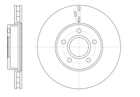 Диск тормозной FORD (CHANGAN), VOLVO C30, REMSA (6156010)