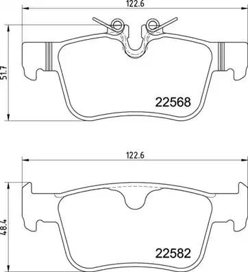 Набір гальмівних колодків, Volvo V60, Brembo (P86030) Диск гальмо