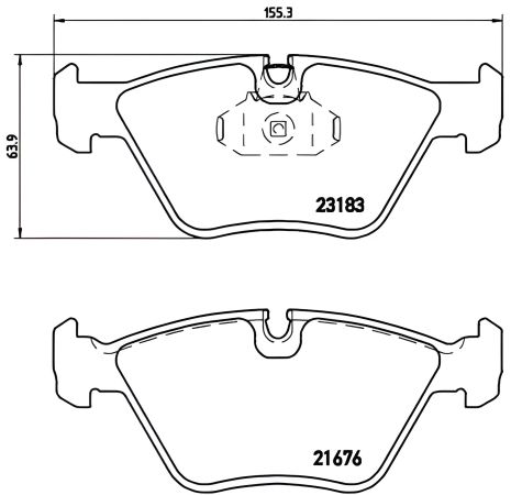 Комплект тормозных колодок, дисковый тормоз WIESMANN MF3, ROVER 75, BREMBO P06043 Комплект тормозных колодок, дисковый тормоз WIESMANN MF3, ROVER 75, BREMBO P06043